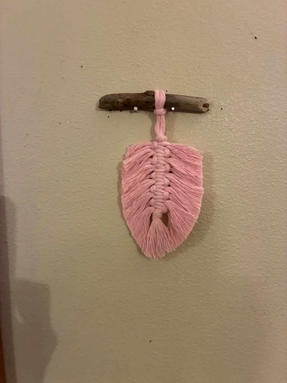 Various Macrame Feather Wall Hangings